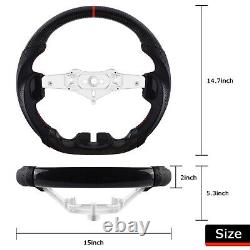 LOSCHEN Real Carbon Fiber Steering Wheel For Jeep Wrangler JK/JKU RUBICON 11-17