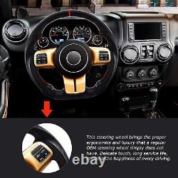 LOSCHEN Real Carbon Fiber Steering Wheel For Jeep Wrangler JK/JKU RUBICON 11-17