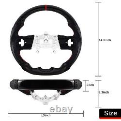 LOSCHEN Real Carbon Fiber Steering Wheel For Jeep Wrangler JL/JT GLADIATOR 2018+