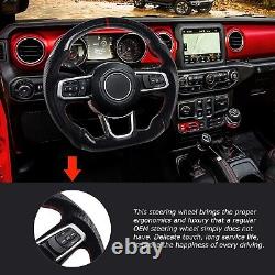 LOSCHEN Real Carbon Fiber Steering Wheel For Jeep Wrangler JL/JT GLADIATOR 2018+