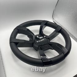 La Corte Boat Steering Wheel Black Gloss Inserts Gussi Italia Logo