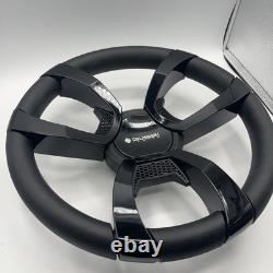 La Corte Boat Steering Wheel Black Gloss Inserts Gussi Italia Logo