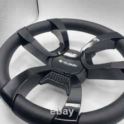 La Corte Boat Steering Wheel Black Gloss Inserts Gussi Italia Logo