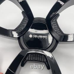 La Corte Boat Steering Wheel Black Gloss Inserts Gussi Italia Logo