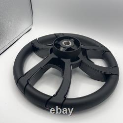 La Corte Boat Steering Wheel Black Gloss Inserts Gussi Italia Logo