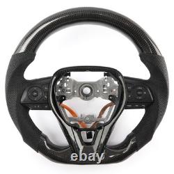 Leather Carbon Fiber Sport Steering Wheel for toyota camry corolla rav4 202224