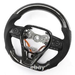 Leather Carbon Fiber Sport Steering Wheel for toyota camry corolla rav4 202224