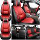 Leather Seat Covers Full Set Sits Front & Rear Cushion Accessories For Toyota