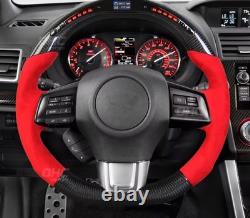 Led steering wheel for volante subaru WRX STI LED racing car real carbon fibre