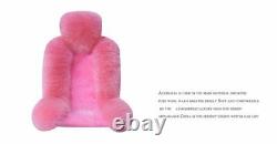 Limousine lambskin 5 pieces / seat steering wheel brake lever gear sleeve pink