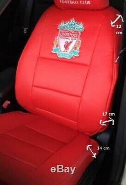 Liverpool FC Car Seat Covers, Superior Limited Edition Black With Steering Wheel