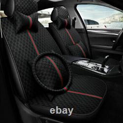 Luxury 11pcs Car Seat Cover Set Protector Front Rear Universal 5-Seats