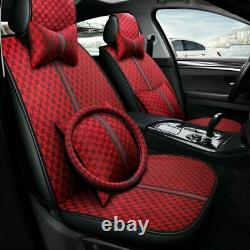 Luxury 11pcs Car Seat Cover Set Protector Front Rear Universal 5-Seats