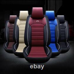 Luxury 11pcs Car Seat Cover Set Protector Front Rear Universal 5-Seats