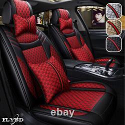 Luxury Car Seat Cover 6D PU Leather Fashion 5-Seats Cushion Saloon SUV Universal