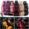 Luxury Universal Car Seat Covers 5-sit Car Accessories+steering Wheel Cover Us