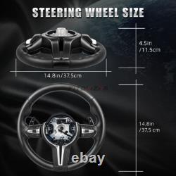M Style Leather Steering Wheel For BMW F30 330i F32 440i F80 M3 F82 M4 WithHeating