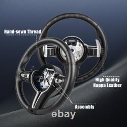 M Style Leather Steering Wheel For BMW F30 330i F32 440i F80 M3 F82 M4 WithHeating