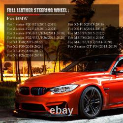 M Style Leather Steering Wheel For BMW F30 330i F32 440i F80 M3 F82 M4 WithHeating