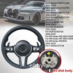 M Style Leather Steering Wheel For BMW F30 F33 F20 F21 F15 F22 F25 F16 M2 M3 M4