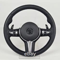 M Style Leather Steering Wheel For BMW F30 F33 F20 F21 F15 F22 F25 F16 M2 M3 M4