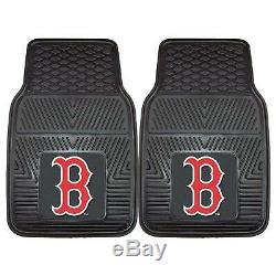 MLB Boston Red Sox Car Truck Floor Mats Seat Covers & Steering Wheel Cover Set