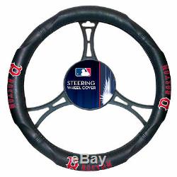 MLB Boston Red Sox Car Truck Floor Mats Seat Covers & Steering Wheel Cover Set