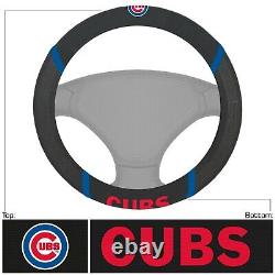 MLB Chicago Cubs Car Truck Floor Mats Seat Covers & Steering Wheel Cover Set