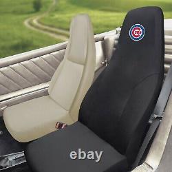 MLB Chicago Cubs Car Truck Floor Mats Seat Covers & Steering Wheel Cover Set