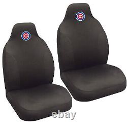 MLB Chicago Cubs Car Truck Floor Mats Seat Covers & Steering Wheel Cover Set