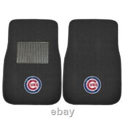 MLB Chicago Cubs Car Truck Seat Covers Floor Mats Steering Wheel Cover Emblem