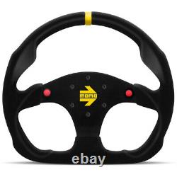 MOMO AUTOMOTIVE ACCESSORIES MOD 30 Steering Wheel Black Suede withButtons