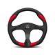 Momo Automotive Accessories Quark Steering Wheel Polyurethane Red Insert