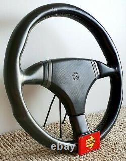 MOMO Cobra Oettinger leather steering wheel vintage VW Audi Seat Skoda RARE