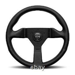 MOMO Montecarlo Street Steering Wheel, Black Leather Grip, 320mm MCL32BK1B