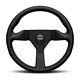 Momo Montecarlo Street Steering Wheel, Black Leather Grip, 320mm Mcl32bk1b