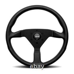 MOMO Motorsport MONTECARLO Steering Wheel Black Leather 350mm MCL35BK1B