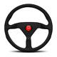 Momo Motorsport Montecarlo Alcantara Steering Wheel Black, 350mm Mcl35al3b