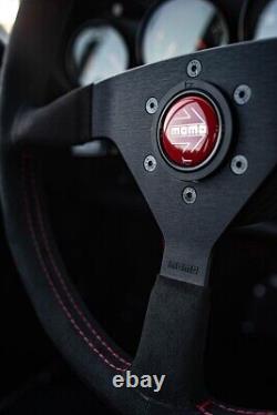 MOMO Motorsport Montecarlo Alcantara Steering Wheel Black, 350mm MCL35AL3B