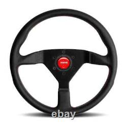 MOMO Motorsport Montecarlo Street Steering Wheel Red Leather, 350mm MCL35BK3B