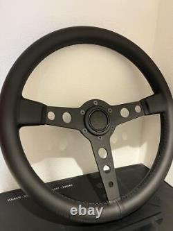 MOMO PROTOTIPO Black Edition Steering Wheel 350mm Unused F/S Ships from Japan