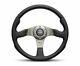Momo Race 350mm Steering Wheel Leather Rce35bk1b