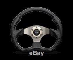 MOMO Steering Wheel Eagle 350 Diam 40 Dish Black Leather Anth Spokes