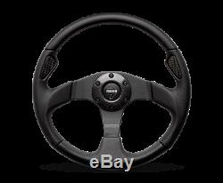 MOMO Steering Wheel Jet 320 Diam 42 Dish Black Airleather Black Spokes