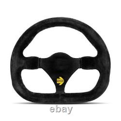 MOMO Steering Wheel MOD. 27 290 Diameter 0 Dish Black Suede Black Spokes