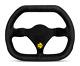 Momo Steering Wheel Mod. 29 270 Diam 0 Dish Black Suede Black Spokes
