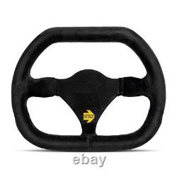 MOMO Steering Wheel MOD. 29 270 Diameter 0 Dish Black Suede Black Spokes