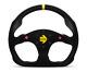 Momo Steering Wheel Mod. 30 Btns 320 Diameter 39 Dish Black Suede Black Spokes