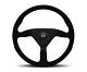 Momo Steering Wheel Montecarlo 320 Diam 40 Dish Blk Alc Blk Stitch Blk Spokes