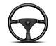 Momo Steering Wheel Montecarlo 320 Diam 40 Dish Blk Leather Blk Stitch Blk Spoke